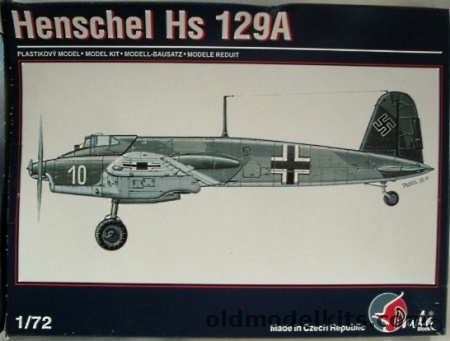 Pavla 1/72 Henschel Hs-129A, 72004 plastic model kit